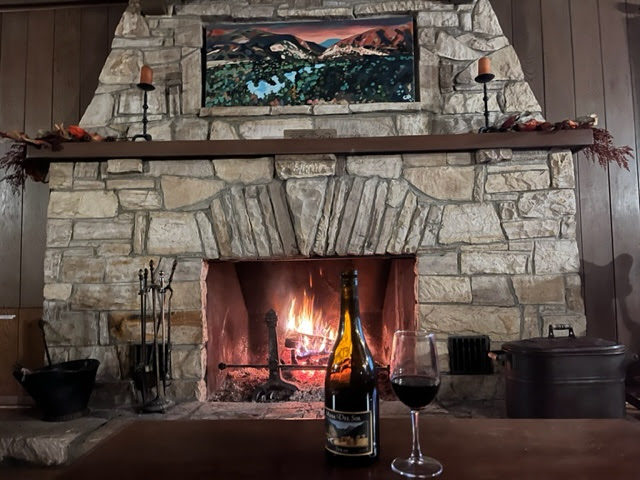 Mesa Del Sol estate fireplace